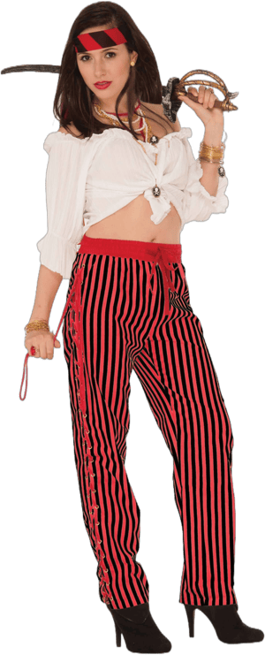 Forum Novelties Women's Pirate Striped Pants