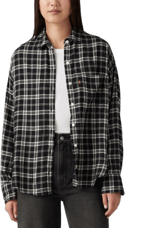 Levi's Women's Henri Plaid Printed Flannel Shirt