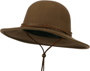 Jeanne Simmons Men's Wool Felt Large Brim Fedora