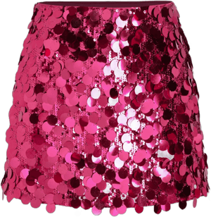 Sequin Mid Waist Mini Skirt