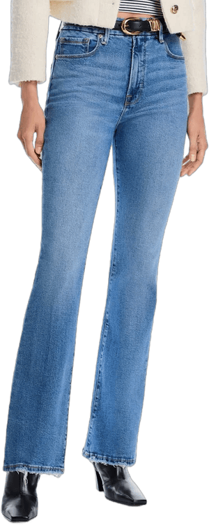 Good American Women's Good Classic High-Rise Bootcut Jeans