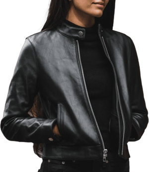 Thursday Boot Company Women's Leather Racer Jacket