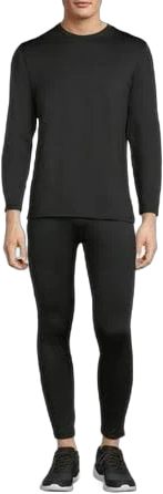 Isotoner Men's Brushed Top and Pants Base Layer Set