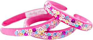 Beaded Headband Pink Pizazz