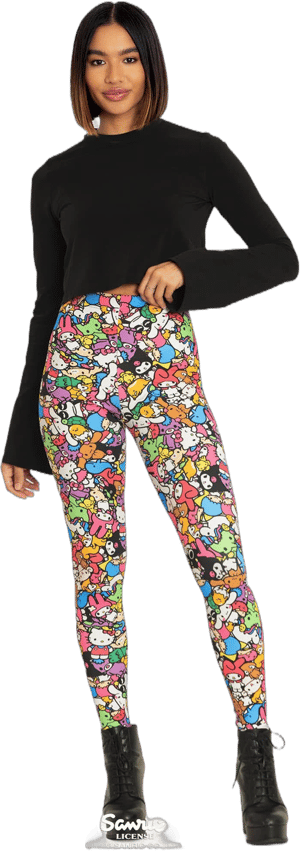 Sanrio All Stars High Waisted Matte Finish Leggings