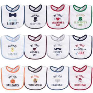 Hudson Baby Festive Holiday Bibs