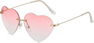 Heart Shaped Metal Sunglasses