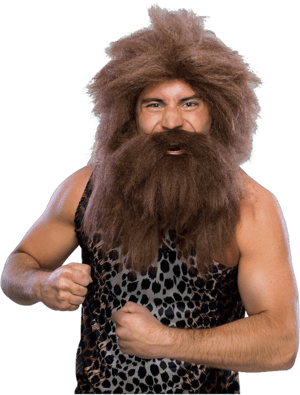 Caveman Wig and Beard Set