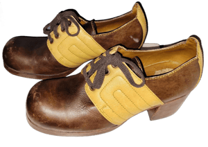 El Padrino Men's 70s Platform Leather Oxford High Heels