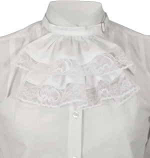 Victorian Wide Lace Jabot