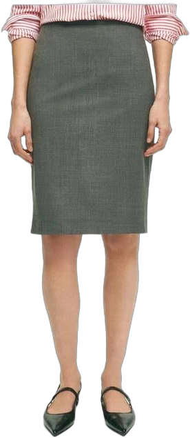 Brooks Brothers Women's Essential Stretch Wool Pencil Skirt