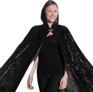 Fairy Finery Crushed Velvet Hooded Cape