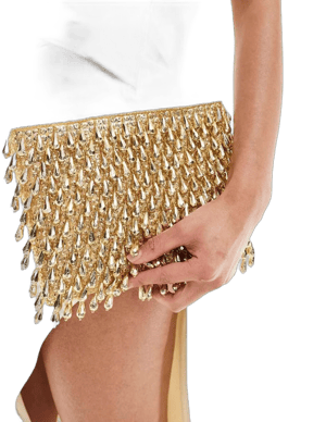 ASOS Beaded Zip Top Clutch Bag