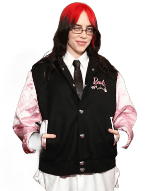 Billie Eilish Barbie Fleece Bomber Jacket