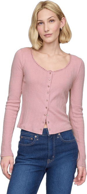 Gap Women's Cropped Pointelle Cardigan