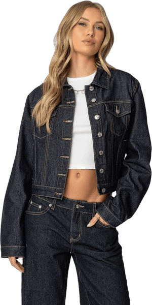 Edikted Women's Barb Denim Jacket