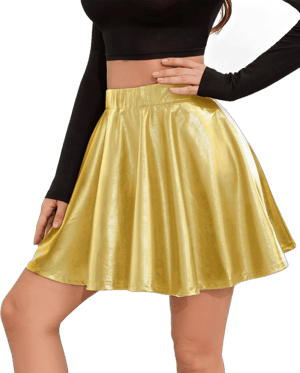 Sparkly Pleated Mini Skirt