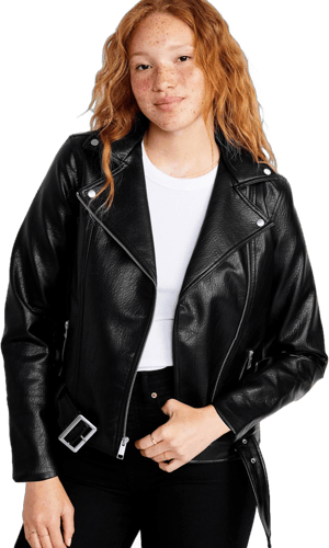 Old Navy Women's Faux-Leather Moto Jacket