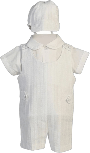 Lito Baby Boys Embroidered Cotton Romper