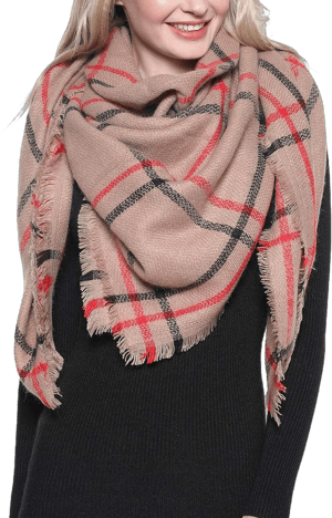 Bravo! Plaid Oversized Blanket Scarf