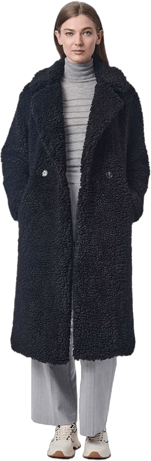 Women's Bernardo Call Me Cozy Faux Fur Long Coat