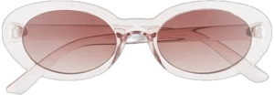 BP. 50mm Round Sunglasses in Clear- Pink at Nordstrom