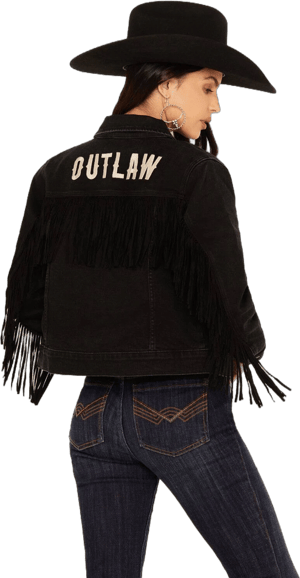 Women's Idyllwind Outlaw Fringe Trucker Jacket