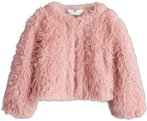 H&M Girls Fluffy Cardigan