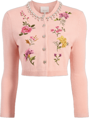 Cinq A Sept Women's Isolde Embroidered Floral Cardigan