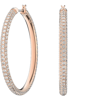 Swarovski Stone Hoop Earrings