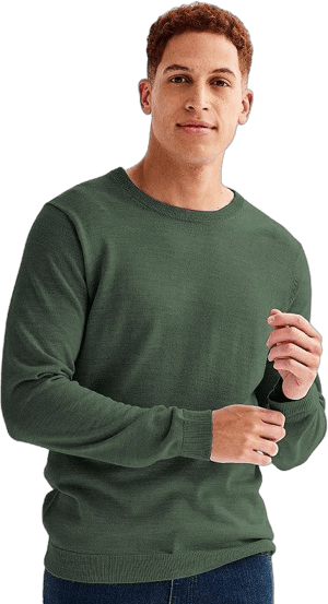 Men's Merino Blend Crewneck Sweater