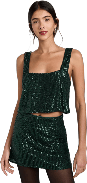 Show Me Your Mumu Tara Sequin Crop Top