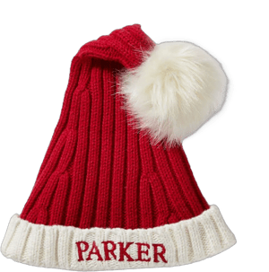 Mark and Graham Floppy Knit Santa Hat