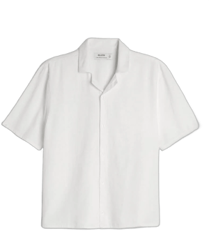 Hollister Men's Linen-Blend Short-Sleeve Shirt