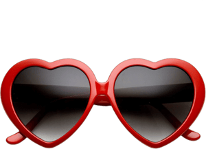 Lolita Sweet Heart Shape Sunglasses