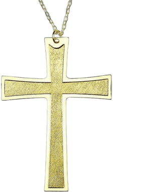 Terra Sancta Guild Gold Plated Pectoral Cross Pendant