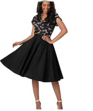 Magnolia Place 1950s High Waist Swing Skirt