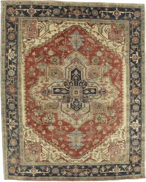 Exquisite Rugs Serapi Hand-Knotted Wool Area Rug