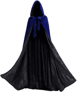 Medieval Velvet Cloak Cape with Hood