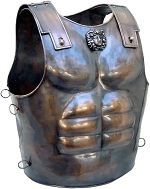 Spartan Armor Greek Breastplate - One Size - Bronze Armour Roman