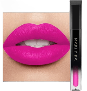 MAKI YIKA Hot Pink Lipstick for Women Color Stay Long Lasting Lipsticks, No Smudge Matte Liquid Lipstick Transferproof Cruelty-Free Lip Color | PINK