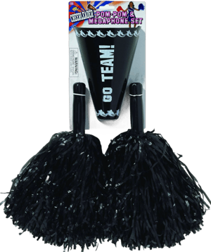 Cheerleader Pom Pom & Megaphone Set