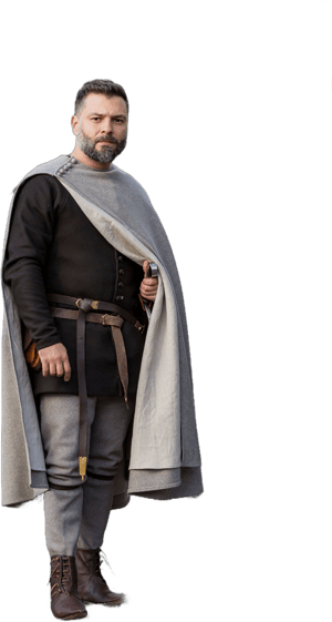 Men's Medieval Woolen Cloak