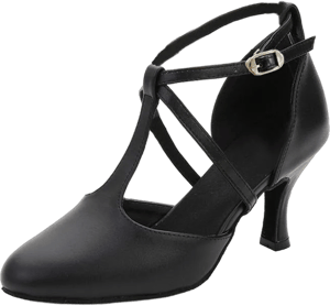 JJ's House Women's Leatherette T-Strap Dance Shoes