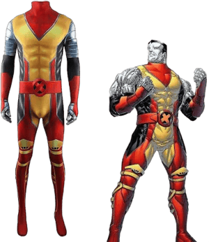 Colossus Jumpsuit X-men Superhero Cosplay Bodysuit Costume Adult Kids