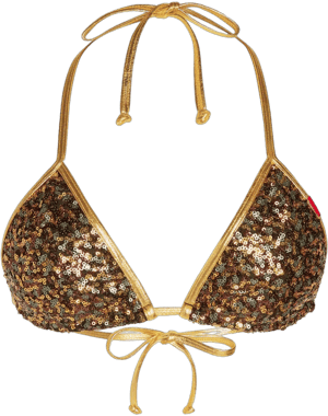 Doll Swimwear Galaxy Sequin Triangle Top