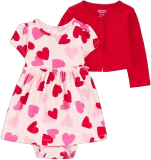 Carter's Baby Girl Valentine's 2-Piece Dress Set