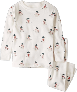 Little Planet Organic Cotton Snowman Pajamas Set