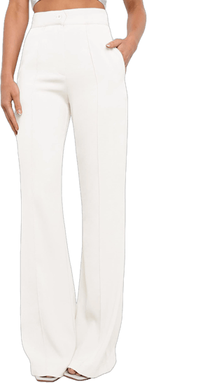 Women's High-Waisted Wide-Leg Pants with Pockets