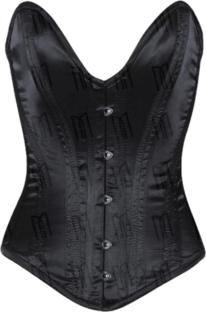 Women's Gothic Satin Overbust Corset Top